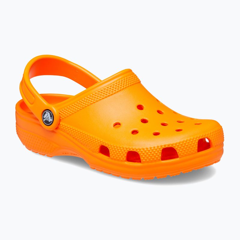 Șlapi pentru copii Crocs Classic Clog T orange zing pentru copii 9