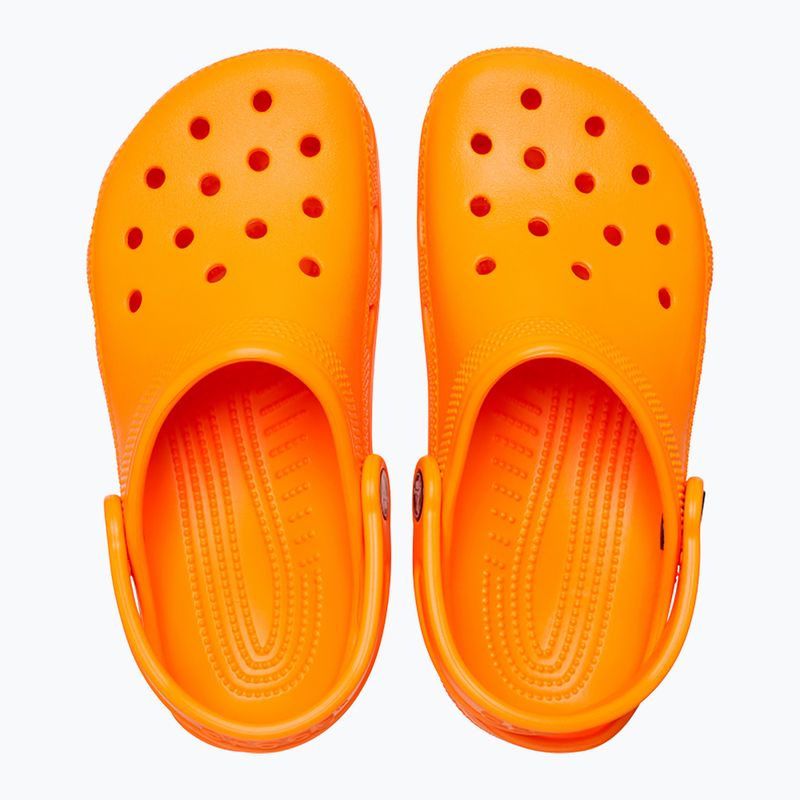 Șlapi pentru copii Crocs Classic Clog T orange zing pentru copii 12