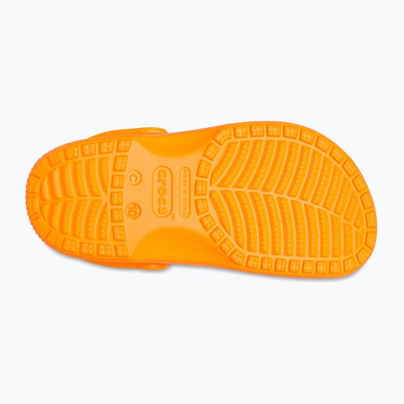 Șlapi pentru copii Crocs Classic Clog T orange zing pentru copii 14