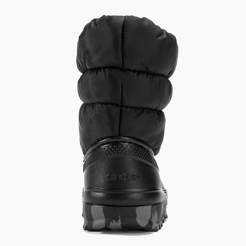 Cizme de zăpadă pentru copii Crocs Classic Neo Puff negru 6