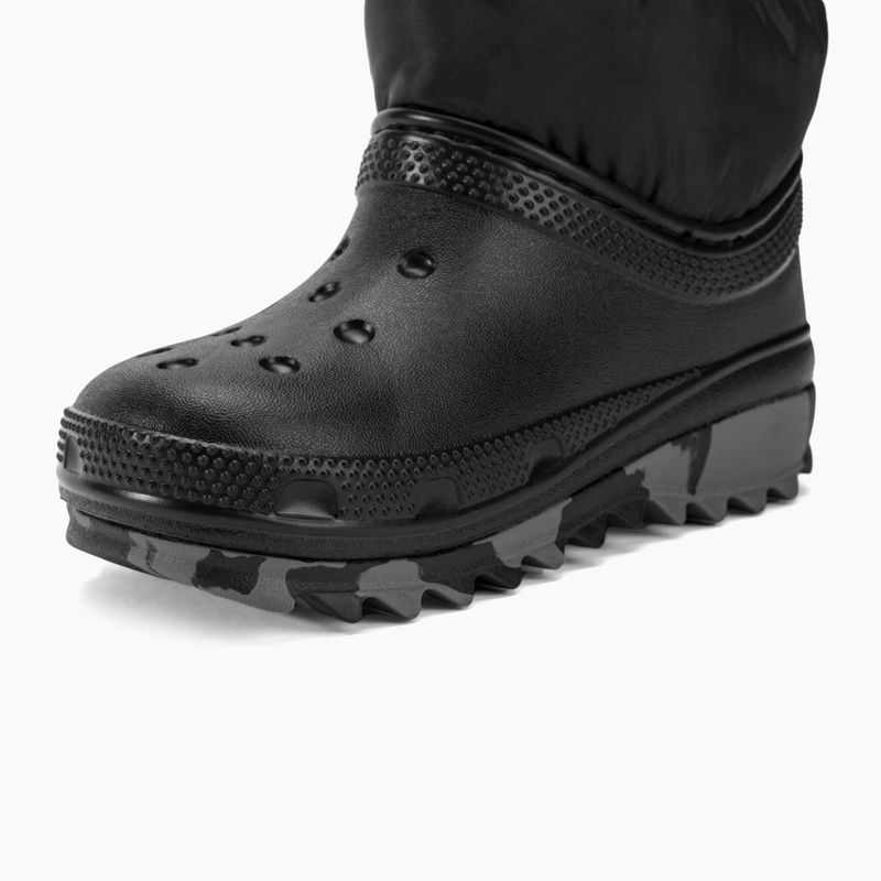 Cizme de zăpadă pentru copii Crocs Classic Neo Puff negru 7