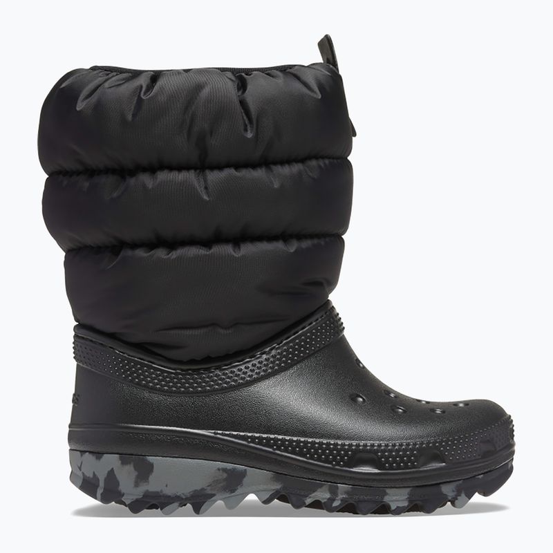 Cizme de zăpadă pentru copii Crocs Classic Neo Puff negru 9