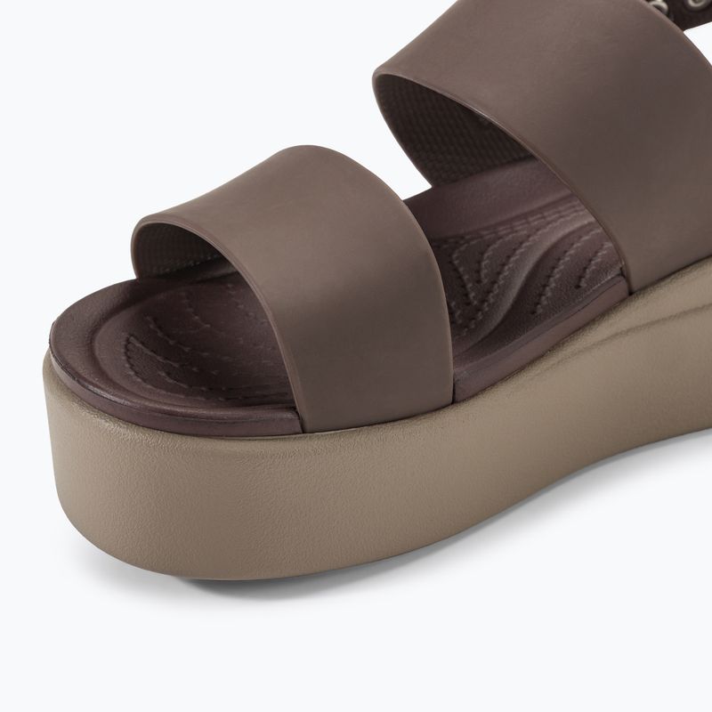 Sandale pentru femei Crocs Brooklyn Low Wedge mushroom/stucco 7