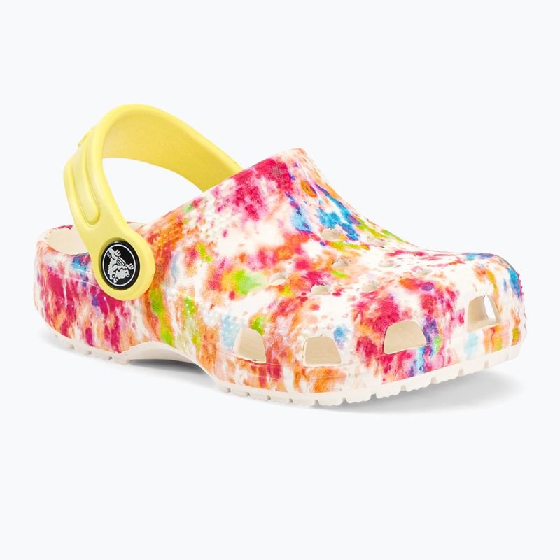 Copii Crocs Classic Tie-Dye Classic Tie-Dye Graphic Clog T alb 206994-83B flip-flops 2