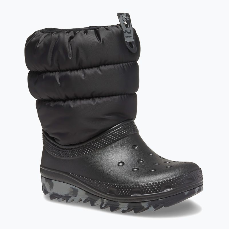 Cizme de zăpadă Crocs Classic Neo Puff junior negru 8