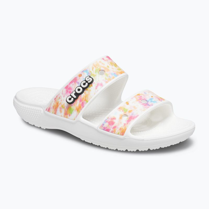 Sandale Crocs Classic Crocs Tie-Dye Graphic Sandale albe 207283-928 flip-flops 8