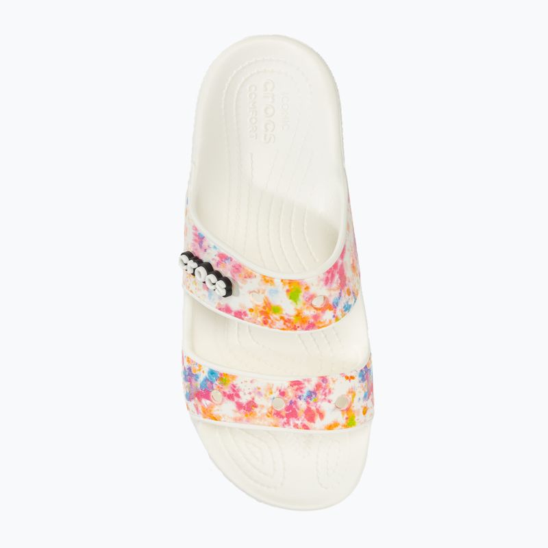Sandale Crocs Classic Crocs Tie-Dye Graphic Sandale albe 207283-928 flip-flops 5