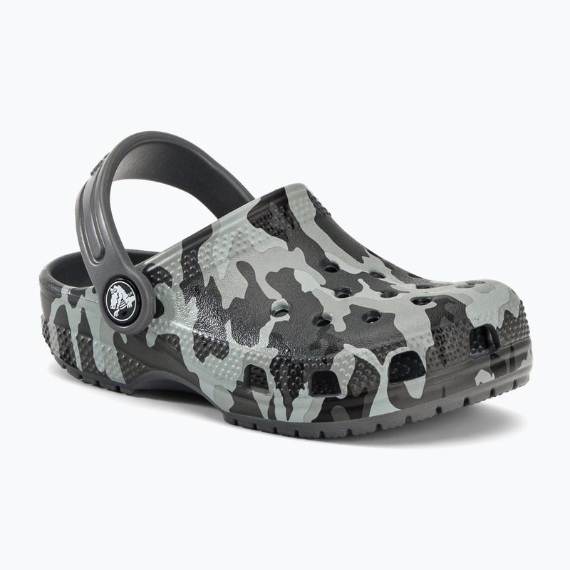 Crocs Classic Camo Clog T gri pentru copii 207593-097 2