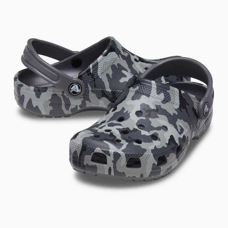 Crocs Classic Camo Clog T gri pentru copii 207593-097 12