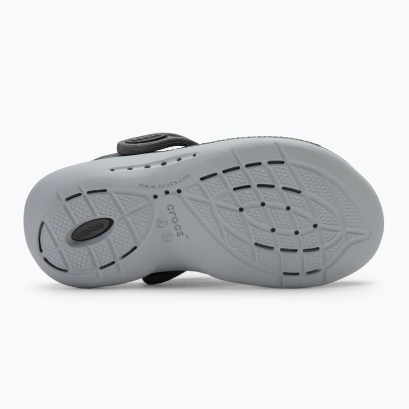 Papuci pentru copii Crocs LiteRide 360 Clog Kids black/slate grey 5