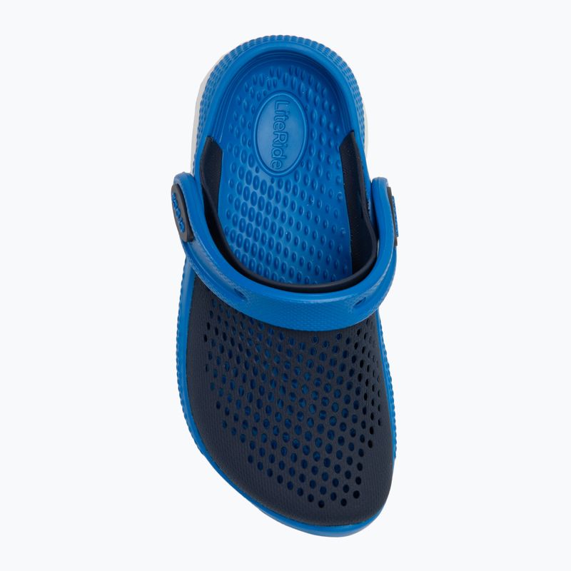 Papuci pentru copii Crocs LiteRide 360 Clog Kids navy/bright cobalt 6