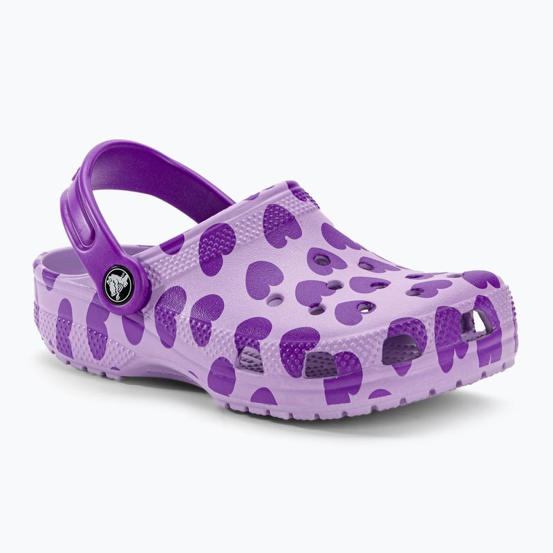 Copii Crocs Classic Easy Icon Clog pentru copii lavanda 2