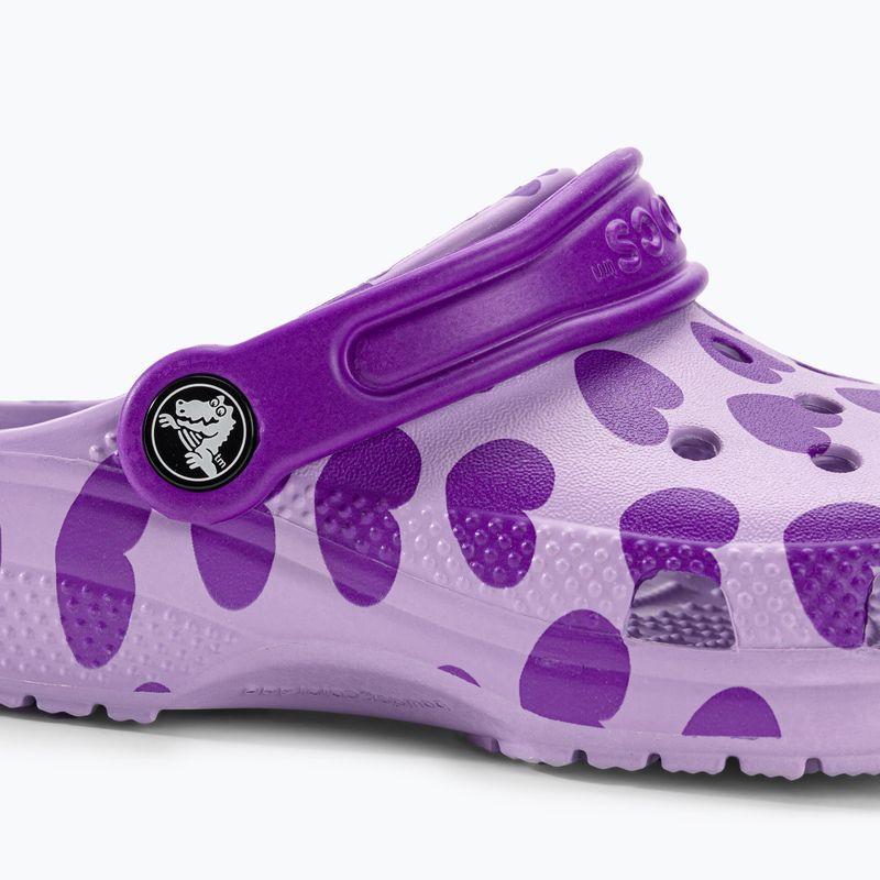 Copii Crocs Classic Easy Icon Clog pentru copii lavanda 8