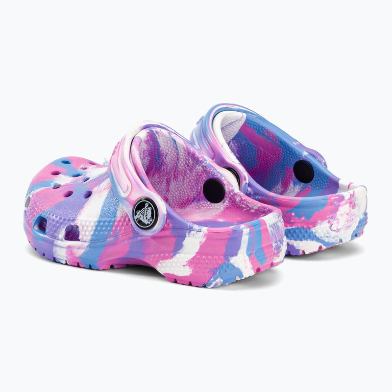 Crocs Classic Marbled Clog T - flip-flops colorați pentru copii 206838-102 4