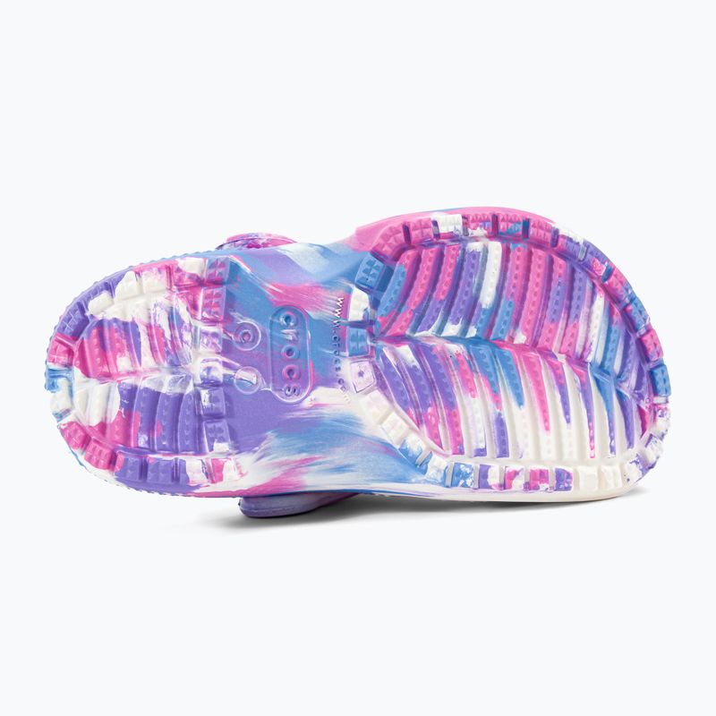 Crocs Classic Marbled Clog T - flip-flops colorați pentru copii 206838-102 6