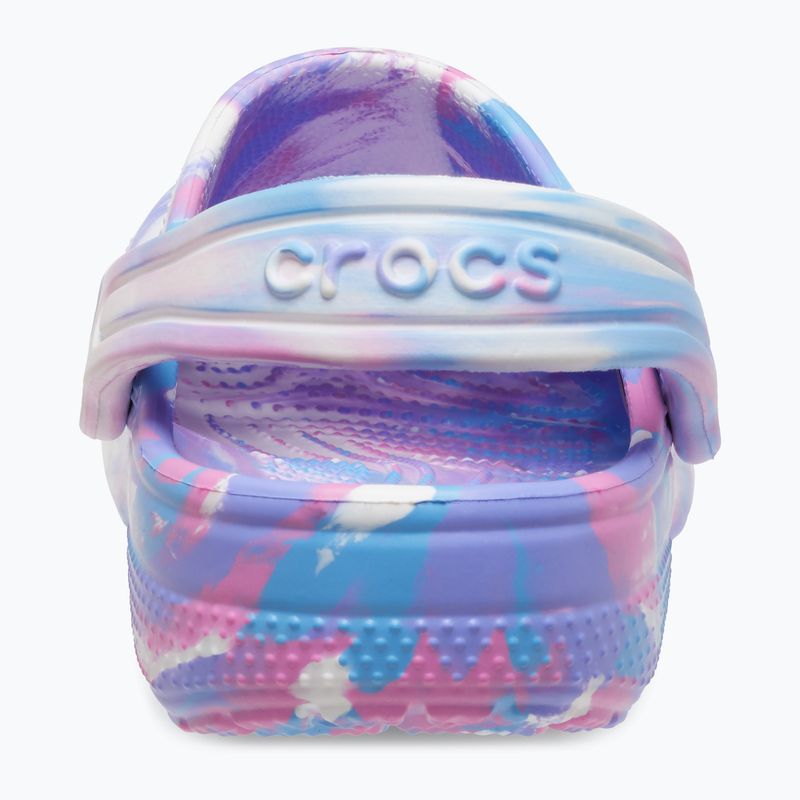 Șlapi pentru copii Crocs Classic Marbled Clog K pentru copii, culoare 207464-102 14