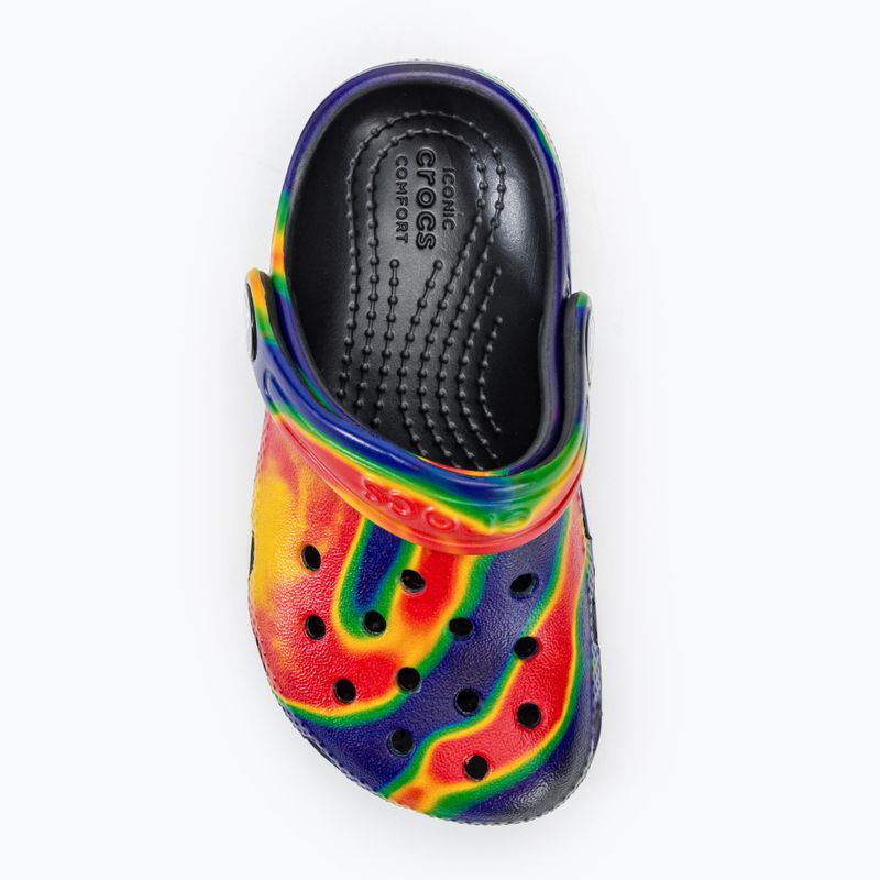 Șlapi pentru copii Crocs Classic Solarized Clog negru/marin pentru copii