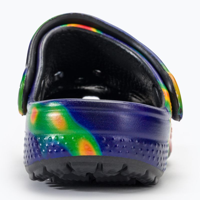 Șlapi pentru copii Crocs Classic Solarized Clog negru/marin pentru copii