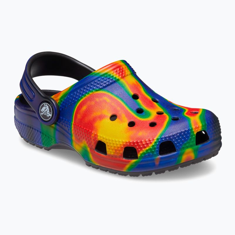 Șlapi pentru copii Crocs Classic Solarized Clog negru/marin pentru copii