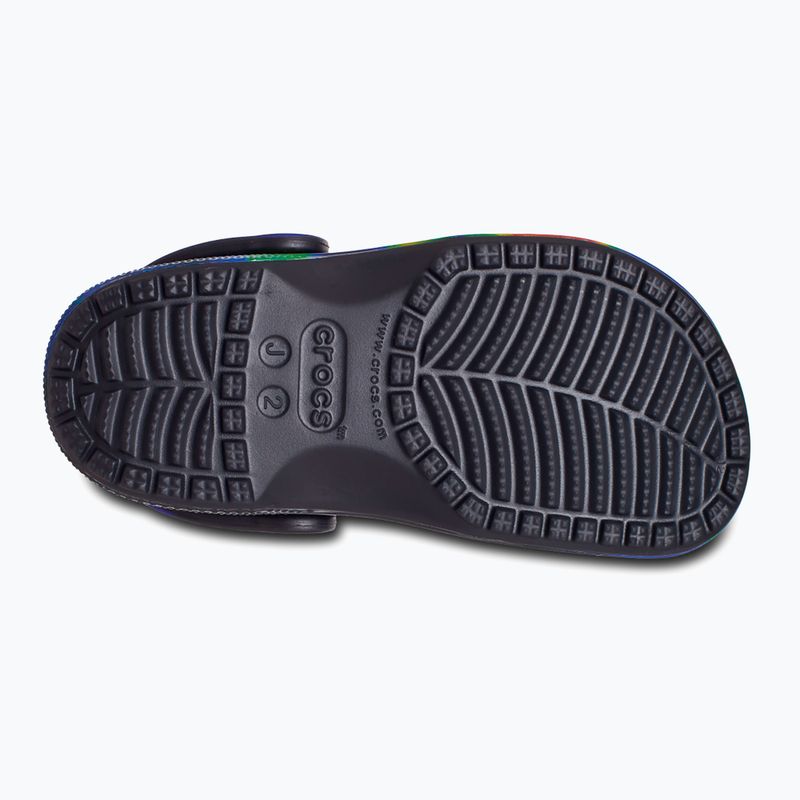 Șlapi pentru copii Crocs Classic Solarized Clog negru/marin pentru copii