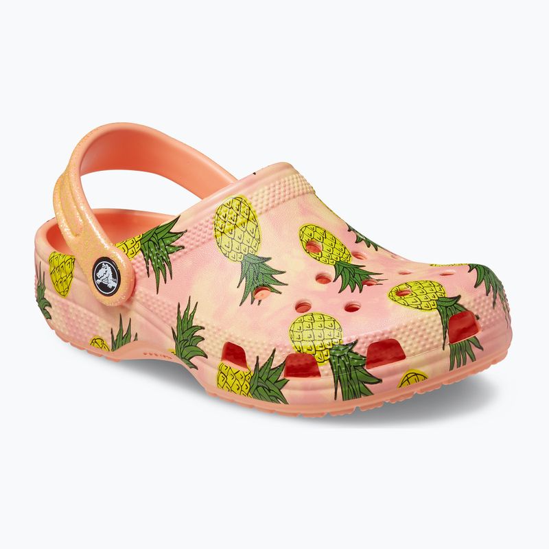 Copii Crocs Classic Pool Party Clog K orange 207826-83E flip flop pentru copii 11