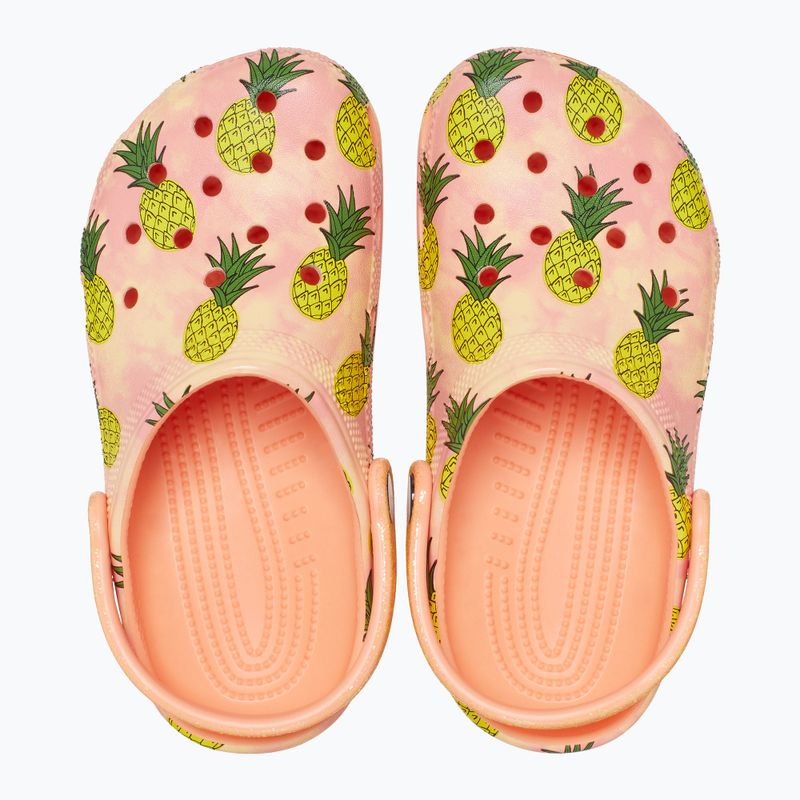 Copii Crocs Classic Pool Party Clog K orange 207826-83E flip flop pentru copii 13