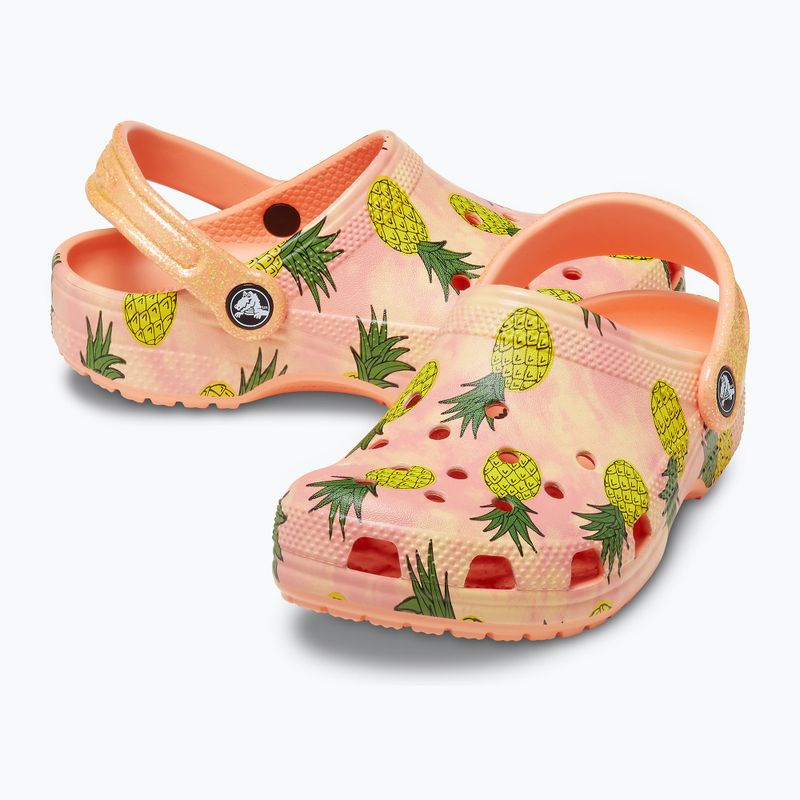 Copii Crocs Classic Pool Party Clog K orange 207826-83E flip flop pentru copii 16