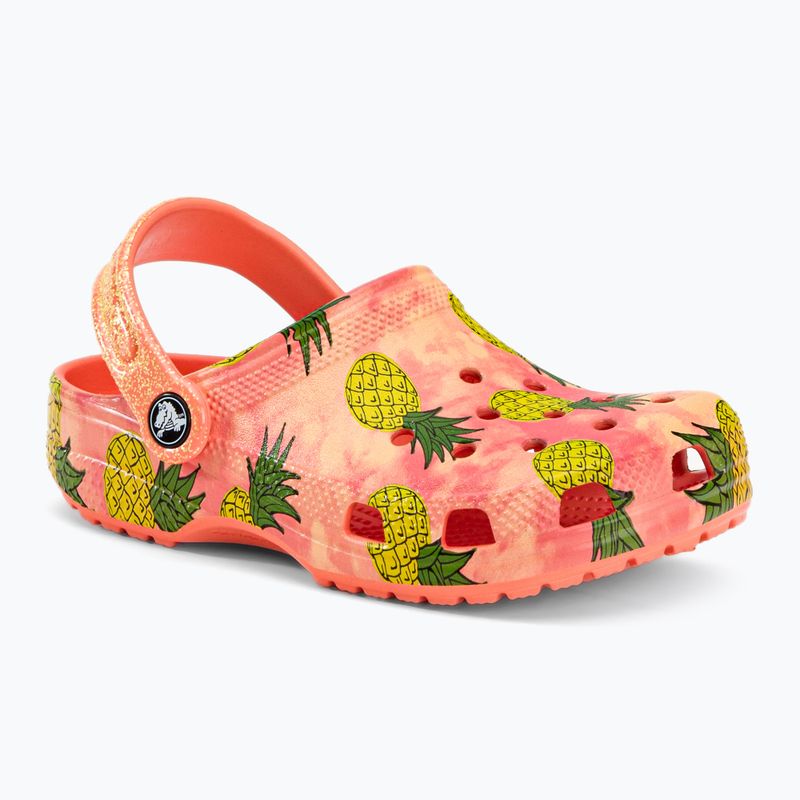 Copii Crocs Classic Pool Party Clog K orange 207826-83E flip flop pentru copii 2