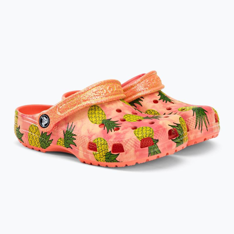 Copii Crocs Classic Pool Party Clog K orange 207826-83E flip flop pentru copii 5