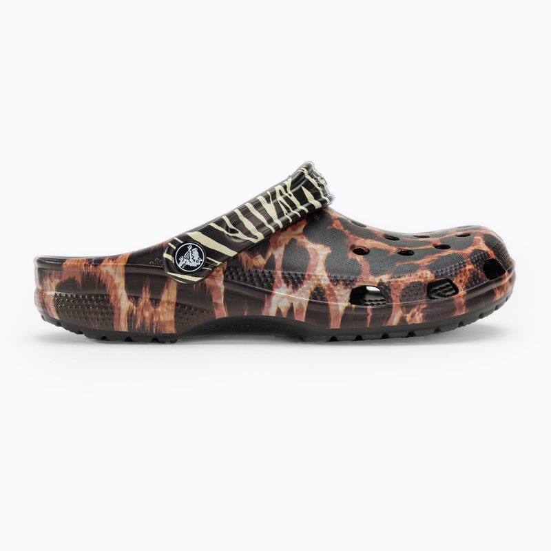 Șlapi Crocs Classic Animal Remix negri/multi animale 3