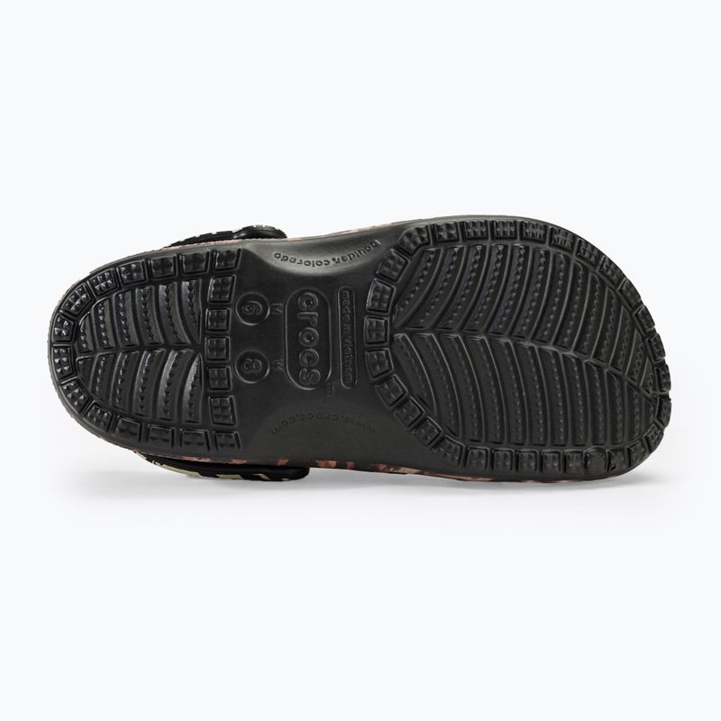 Șlapi Crocs Classic Animal Remix negri/multi animale 5