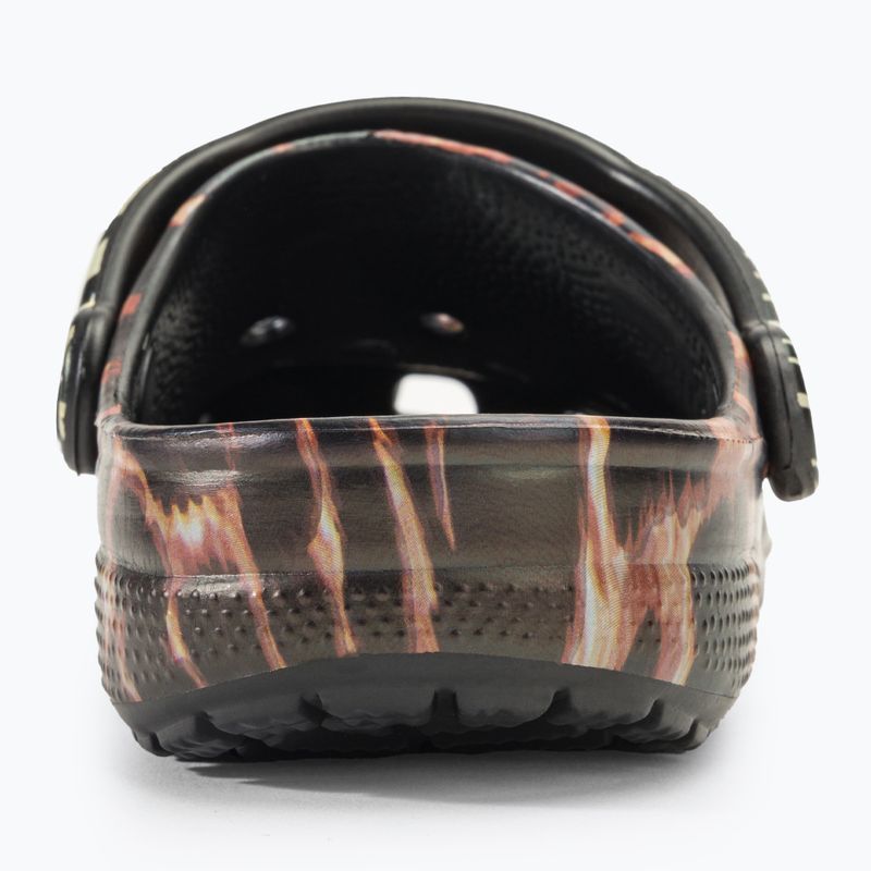 Șlapi Crocs Classic Animal Remix negri/multi animale 7