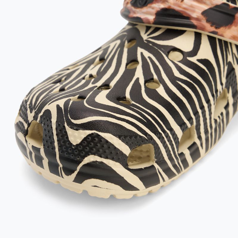 Papuci Crocs Classic Animal Remix bone/multi animal 8