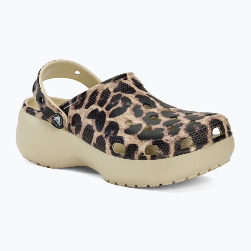 Șlapi de femei Crocs Classic Platform Animal Remix os/leopard pentru femei 2