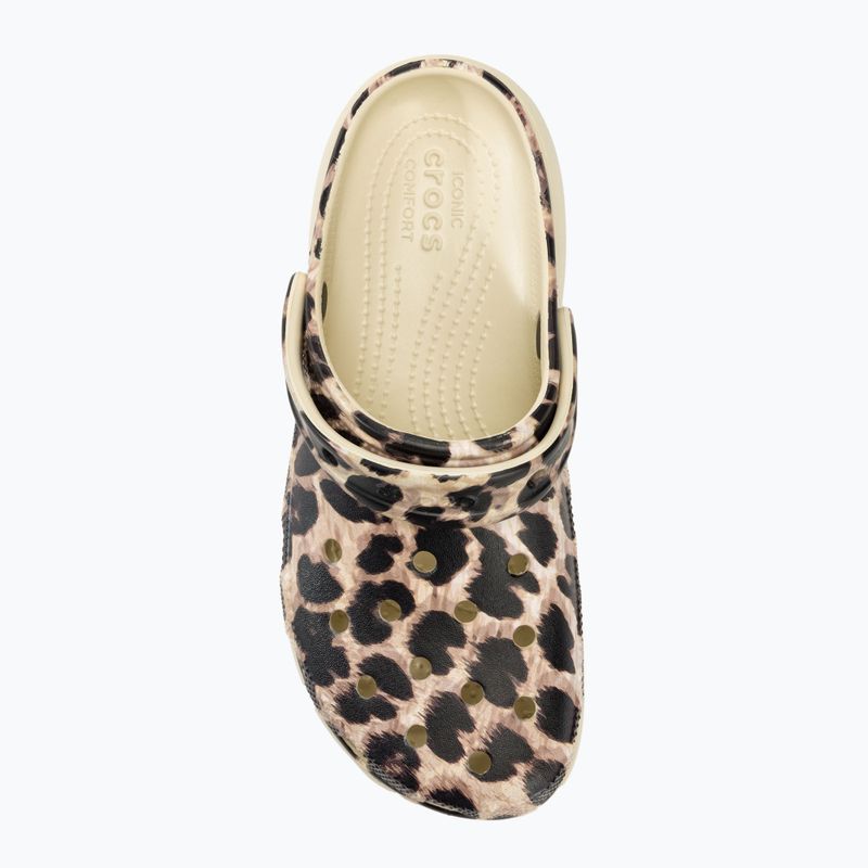 Șlapi de femei Crocs Classic Platform Animal Remix os/leopard pentru femei 6