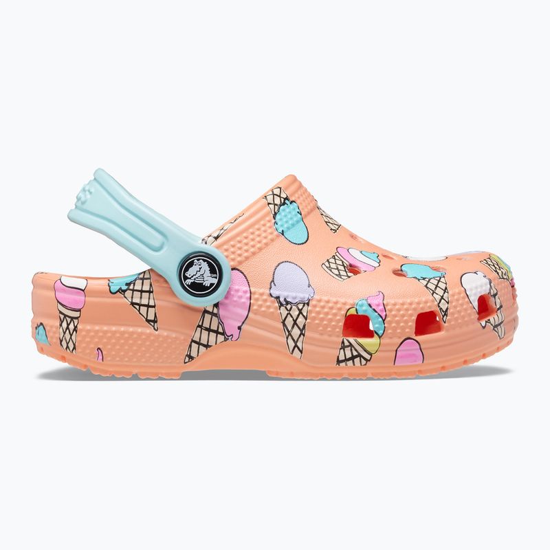 Copii Crocs Classic Pool Party Clog T orange 207846-83E flip flop pentru copii 12