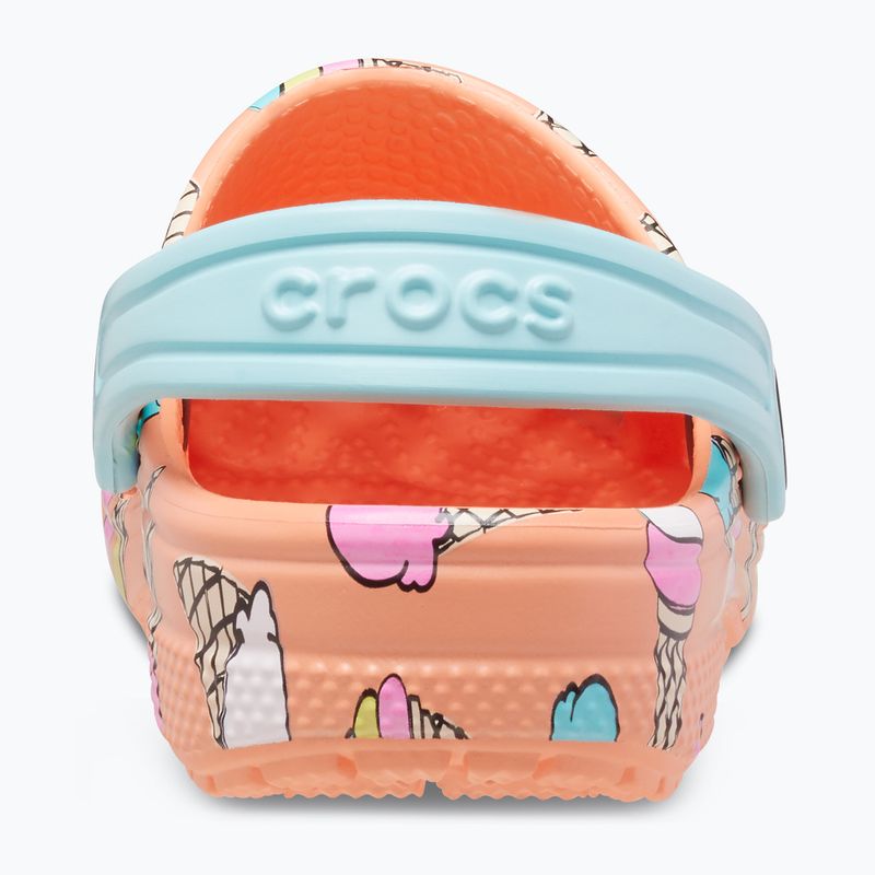 Copii Crocs Classic Pool Party Clog T orange 207846-83E flip flop pentru copii 14