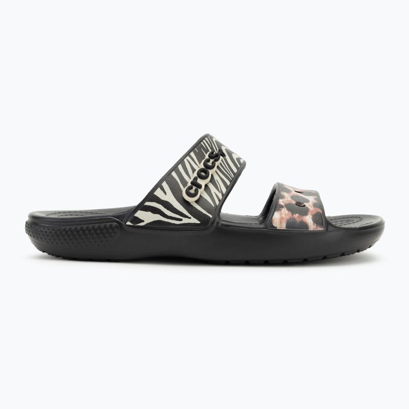 Papuci Crocs Classic Animal Remix Slide black/multi 2