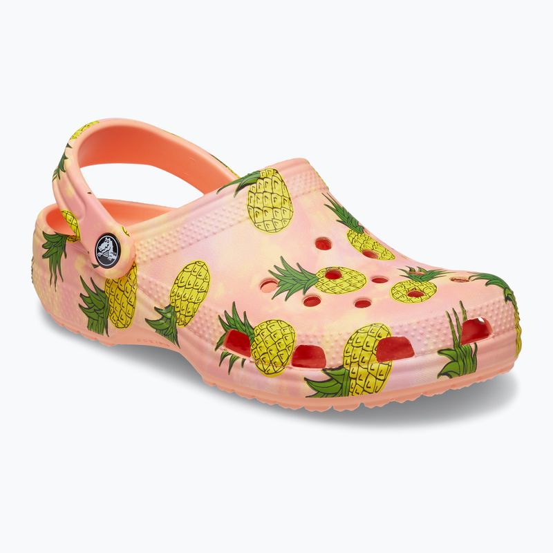 Șlapi Crocs Classic Retro Resort Clog portocaliu 207849-83F flip flop 11