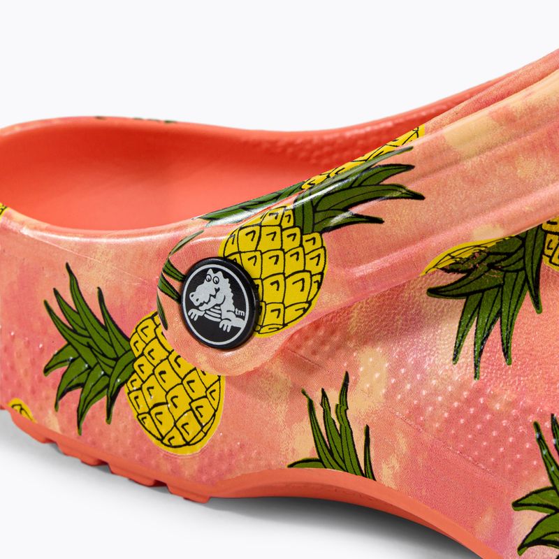 Șlapi Crocs Classic Retro Resort Clog portocaliu 207849-83F flip flop 9