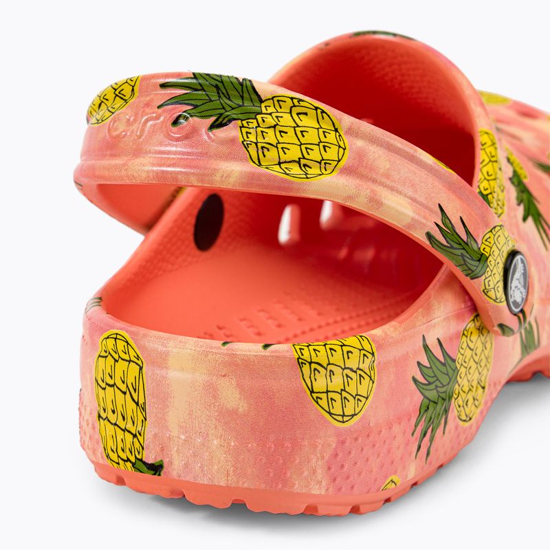 Șlapi Crocs Classic Retro Resort Clog portocaliu 207849-83F flip flop 10