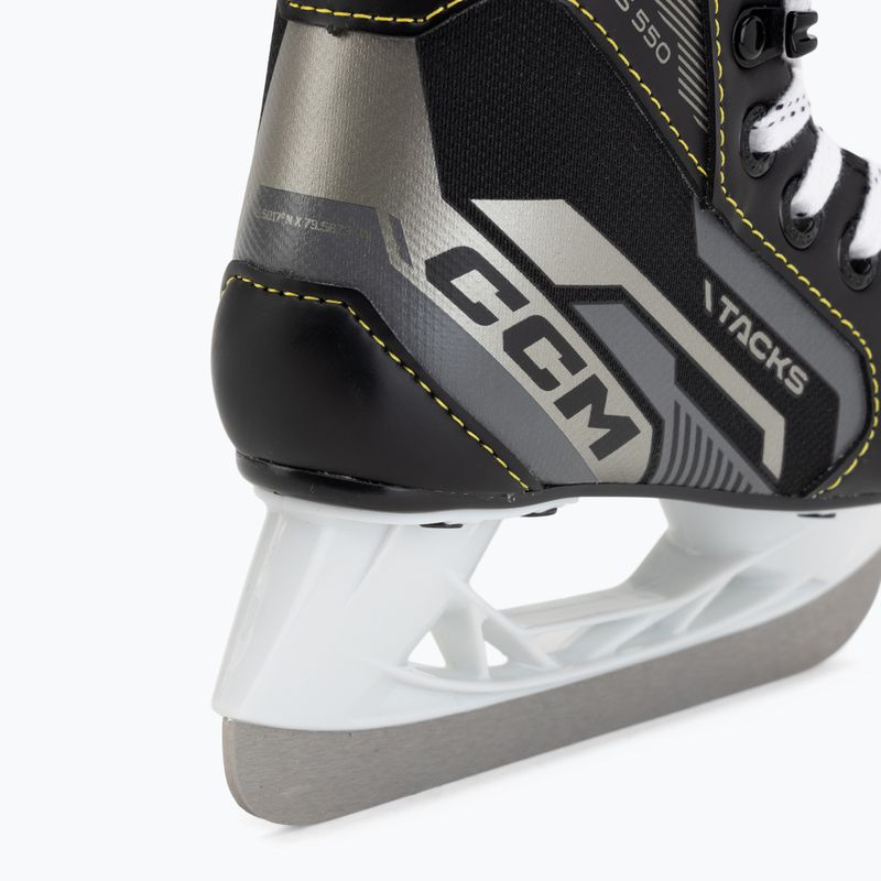 Patine de hochei pentru copii CCM Tacks AS-550 YTH black 8