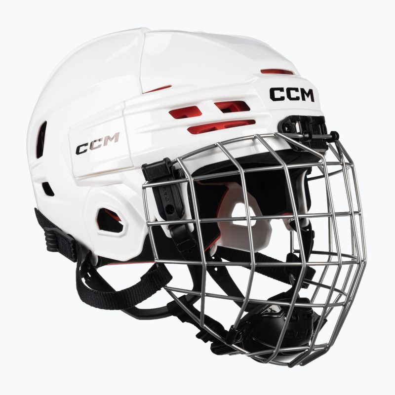 Cască de hochei pentru juniori CCM Tacks 70 Combo albă 4109872