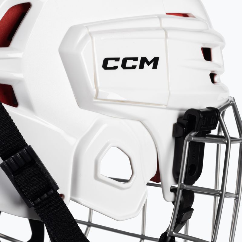 Cască de hochei pentru juniori CCM Tacks 70 Combo albă 4109872 7