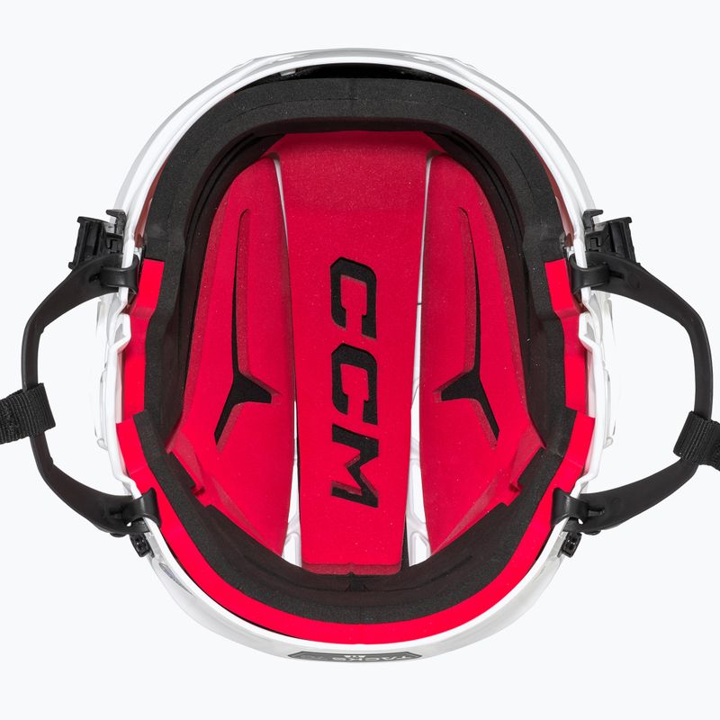 Cască de hochei pentru juniori CCM Tacks 70 Combo albă 4109872 12