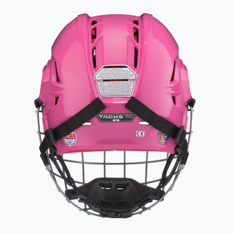 Cască de hochei pentru copii CCM Tacks 70 Combo pink 4