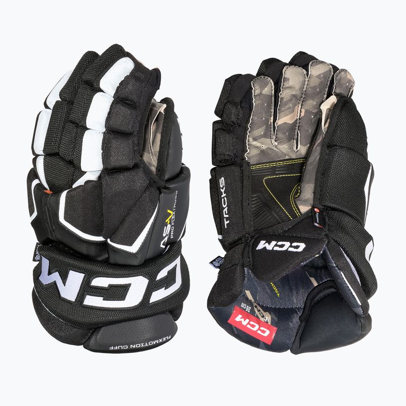 Mănuși de hochei CCM Tacks AS-V Pro SR black/white