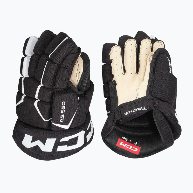 Mănuși de hochei pentru copii CCM Tacks AS-550 YTH black/white