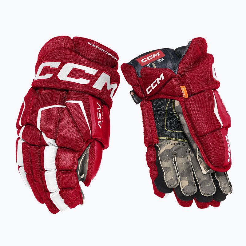 Mănuși de hochei CCM Tacks AS-V SR red/white
