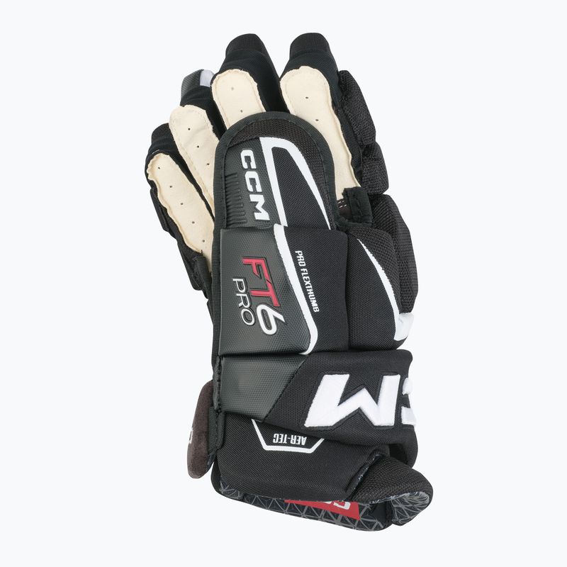 Mănuși de hochei CCM JetSpeed FT6 Pro SR black/white 3